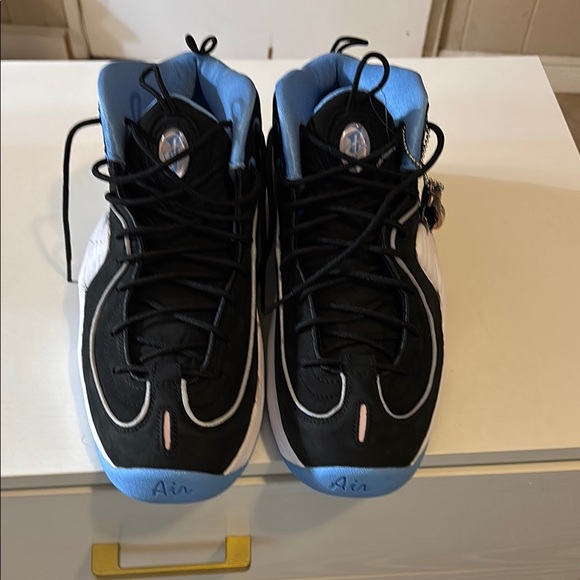 Nike Air Penny 2 black basketball AShoes size 9.5 DM 9132-001 2021 new no tags - Picture 2 of 7